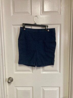 RAFAELLA Blue Chino Shorts size 12 Women's